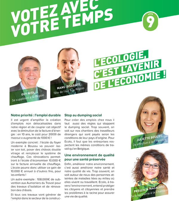 Elections du 25 mai 2014 – Votez avec vote temps