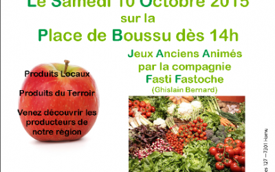 Deuxième marché du terroir / 10 octobre 2015 / Place de Boussu